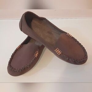 Grey Suede Loafers Size 6 Brand new